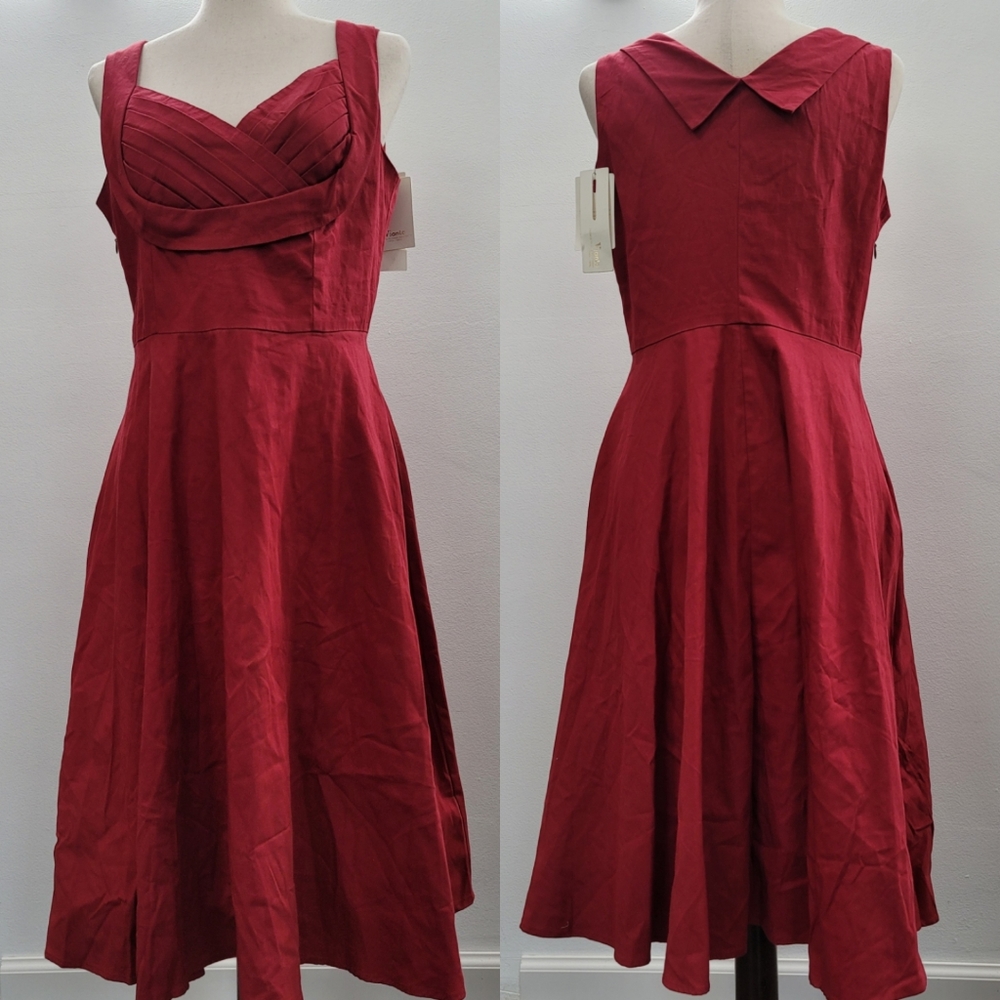 NWT Sexy Red Vianla Pinup Girl XL Dress